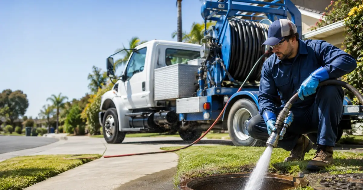 Hydro jet sewer cleaning Somis