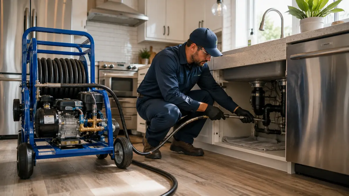 Kitchen Drain Hydro Jetting in Somis