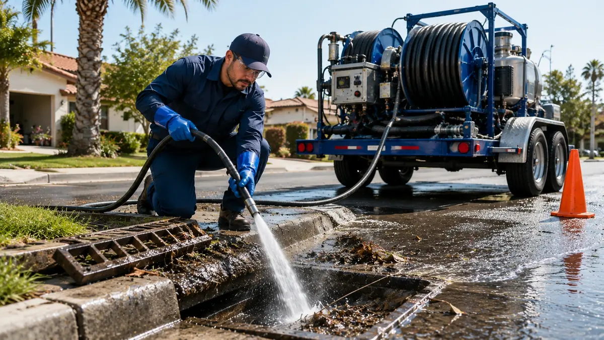 Storm Drain Hydro Jet Cleaning in Somis